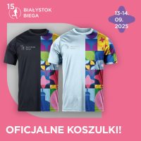 Oficjalne koszulki 15. Białystok Biega! Dwa kolory do wyboru!